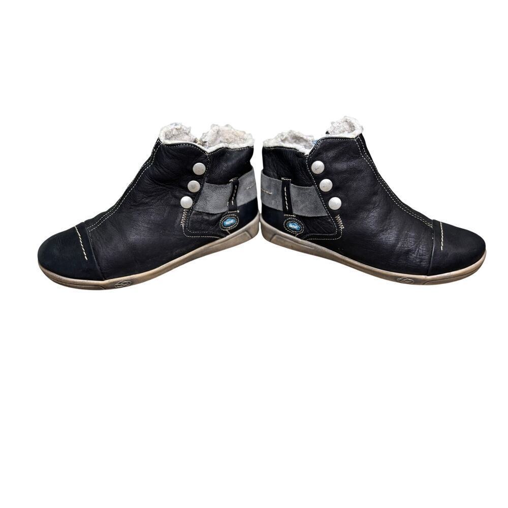 Cloud Aline, Black, Women's Wool Lining Ankle Zip Boot, high-top sneaker, Size 5 - Picture 8 of 12